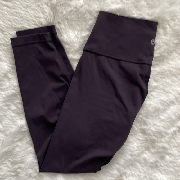 lululemon athletica Pants - Lululemon Wunder Under Leggings purple/plum sz 8